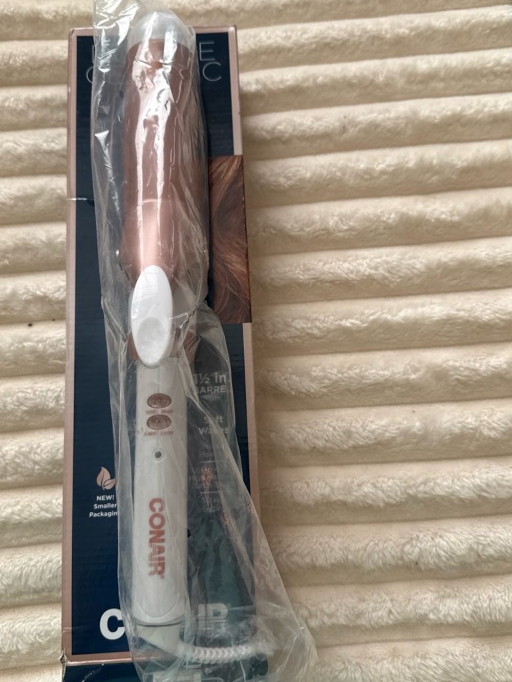 Conair Rose Gold and White Curling Iron - Smooth Waves